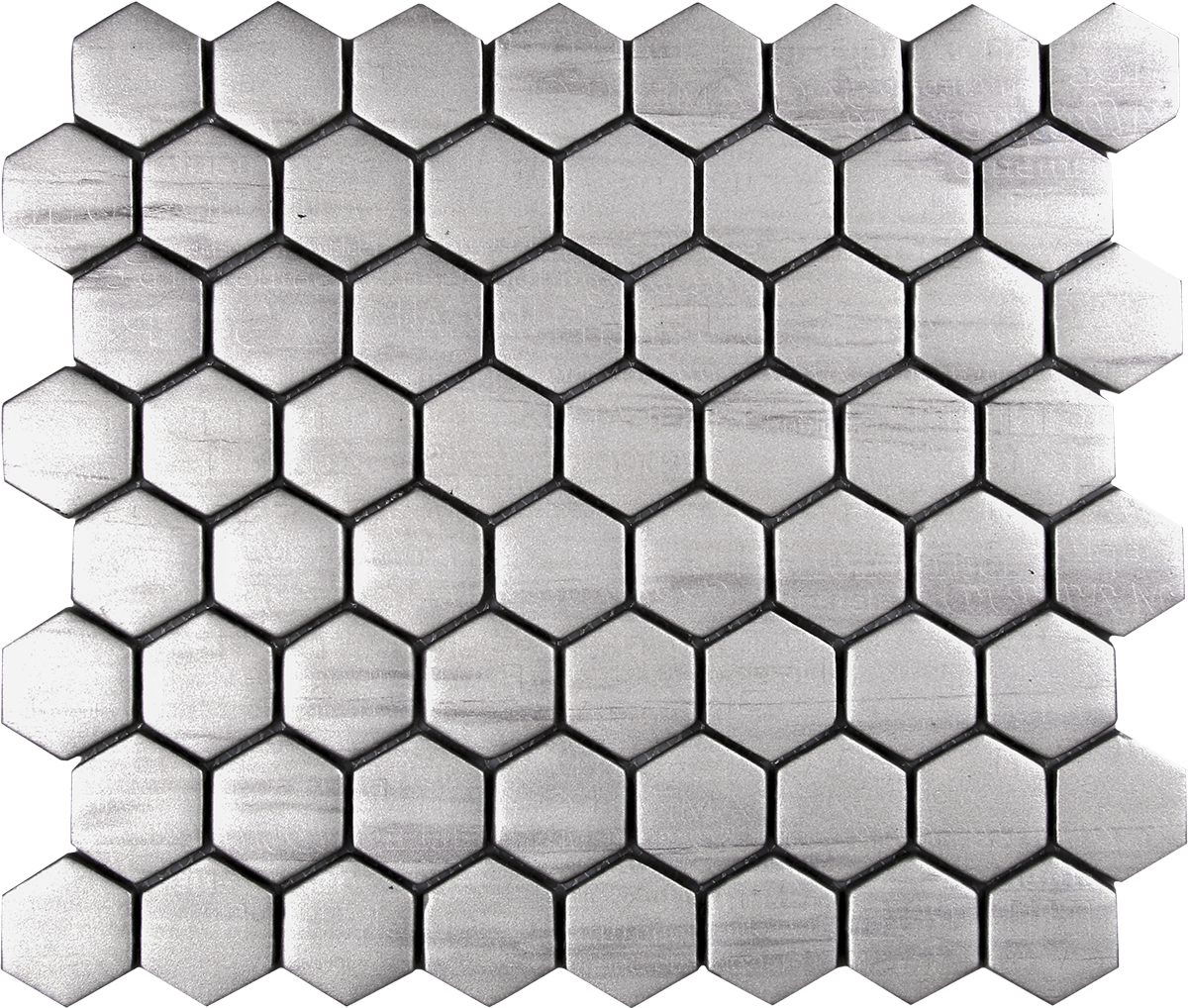 Stainless Steel Glass Hexagon Mosaic