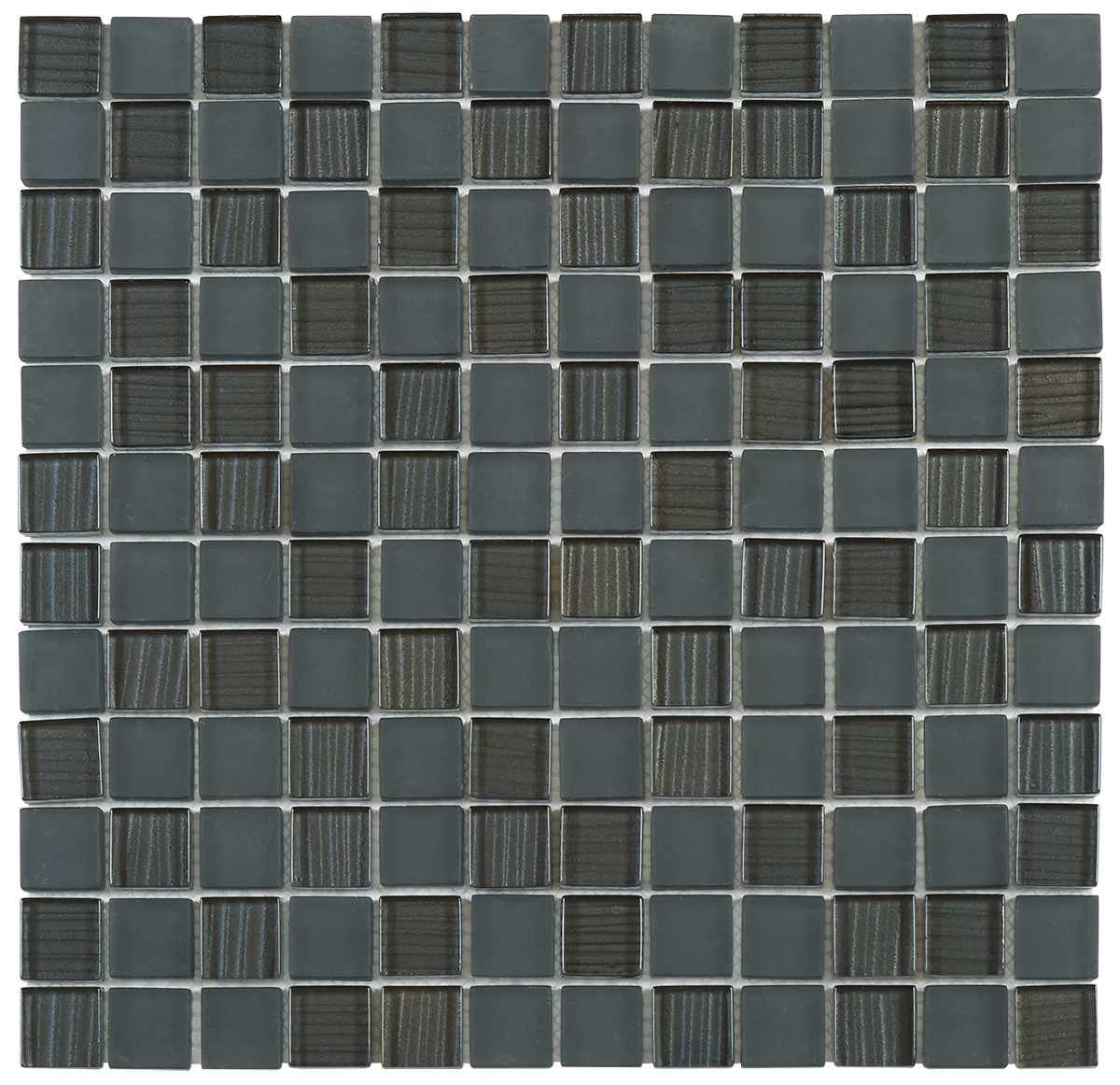 Black Mix Polished/Matte Glass Mosaic  1