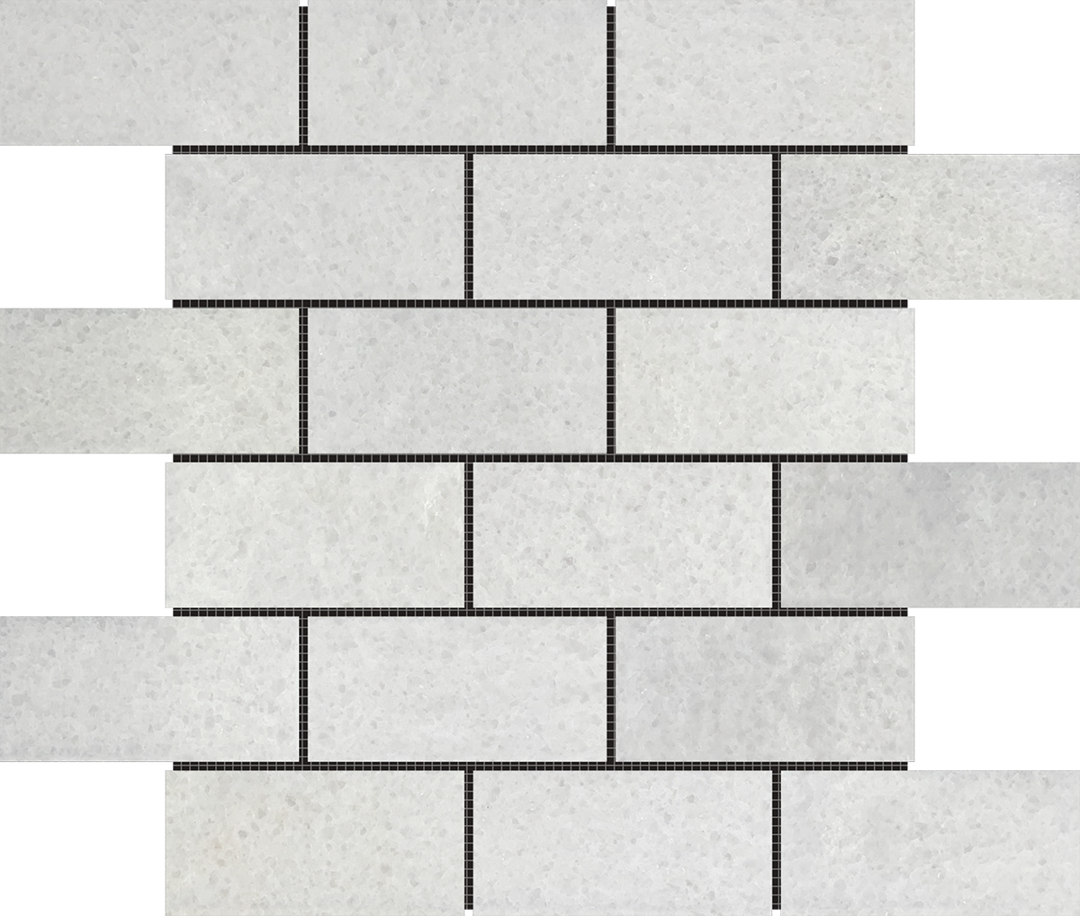 2"x4" Brick White  Mosaic