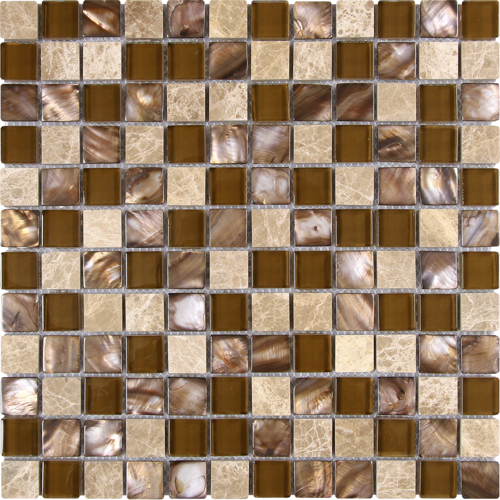 Mother Of Pearl Glass Marble Mix Beige B