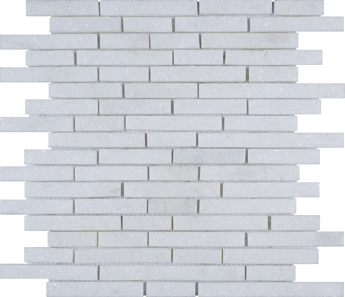 White Marble sand blasted Baguette