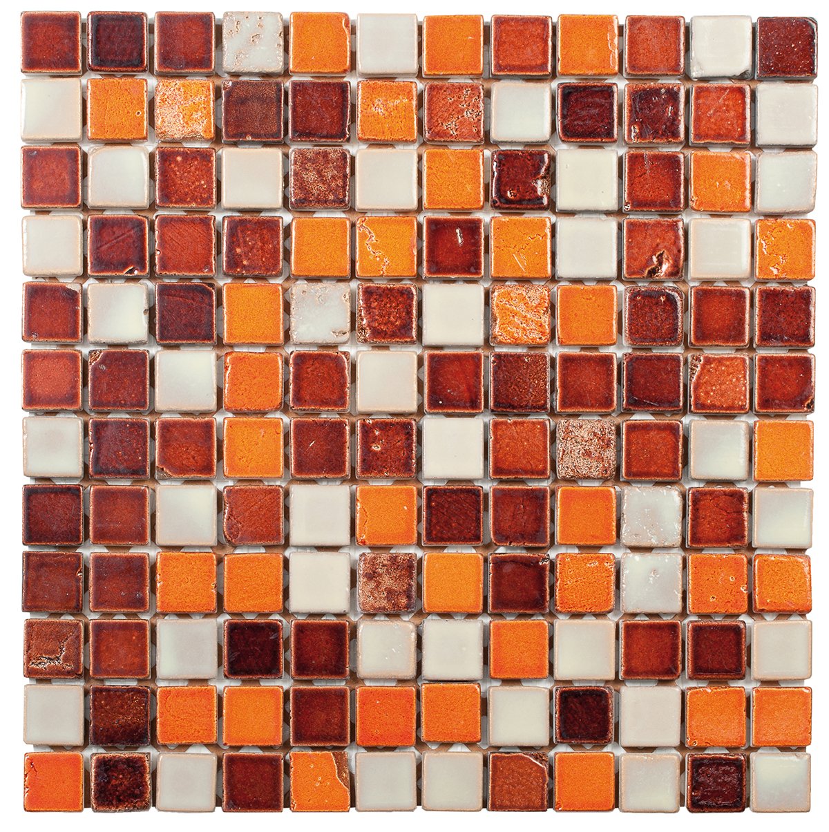 Brown/Beige/Orange Mix  Marble Mosaic