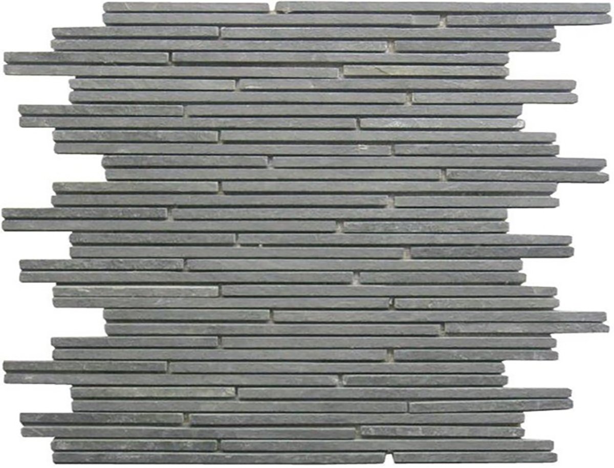 Black Slate Mini Baguette Interlocking Mosaic
