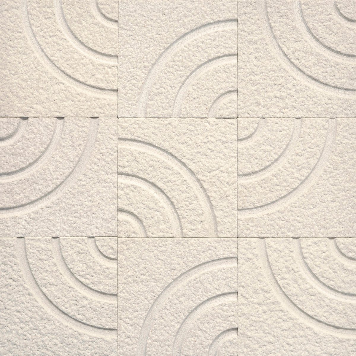 Circle Design Beige Sand Blasted Sandstone