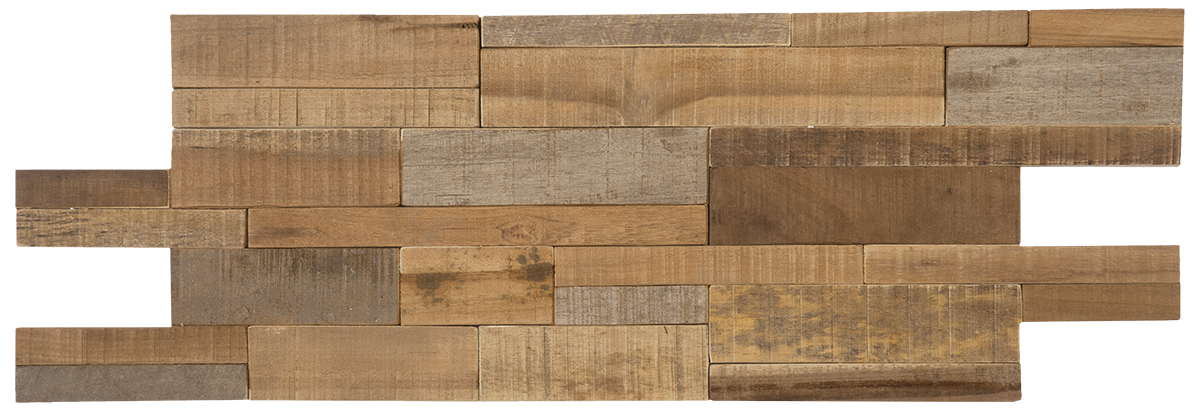 Natural Wood Brick Mix Interlocking