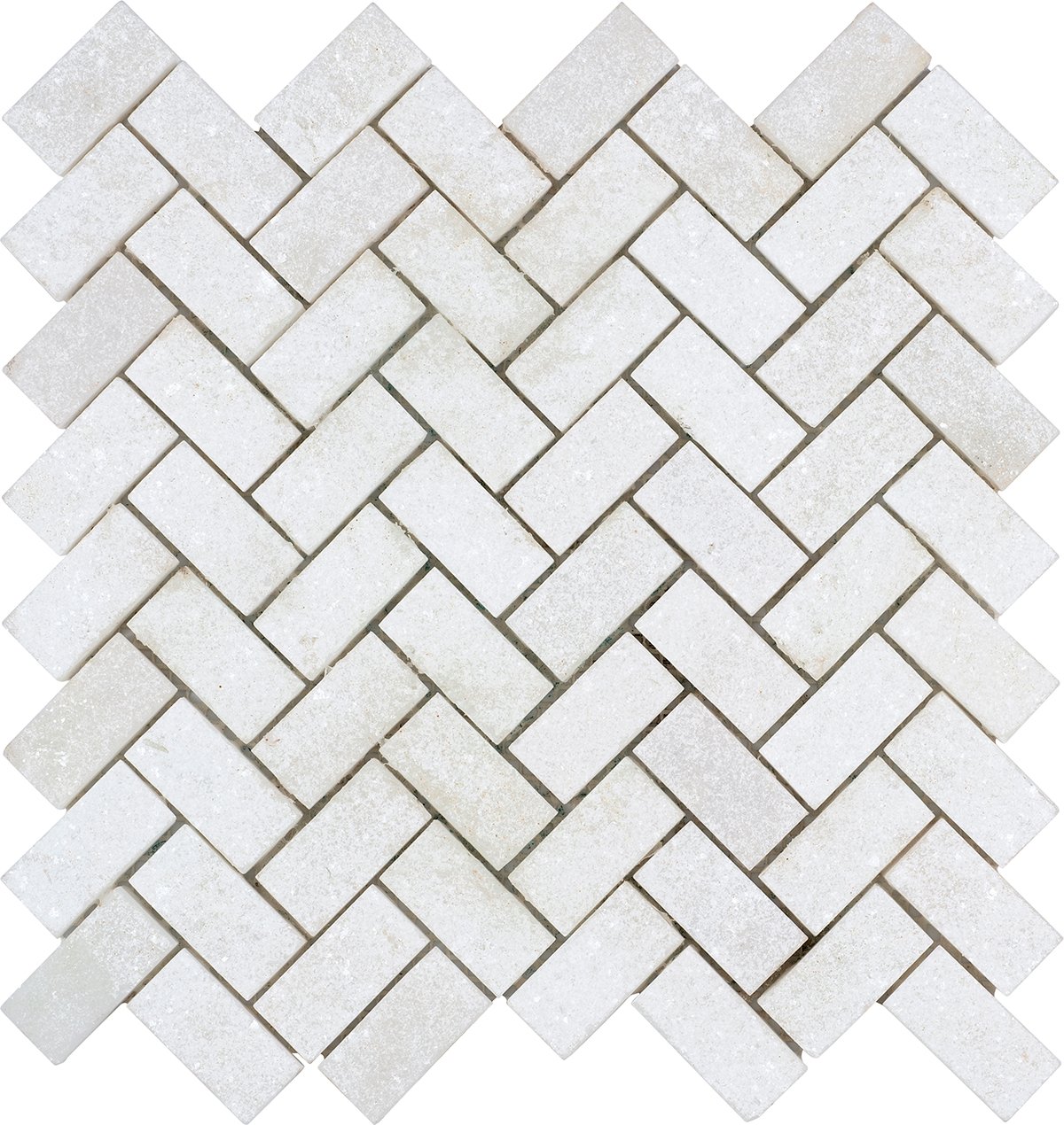 Herringbone White Mosaic