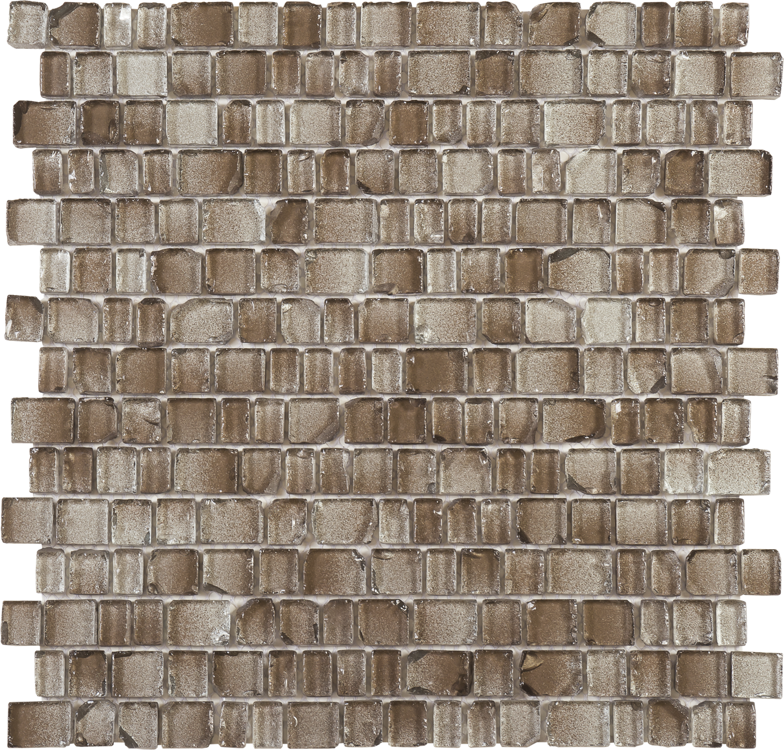 Brown Glass Broken Edges Irregular Mosai